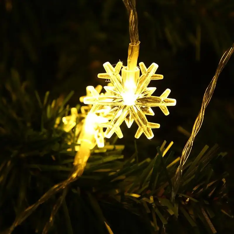 USB 20LED струнный свет пульт дистанционного управления Снежинка Фея Xmas Декор