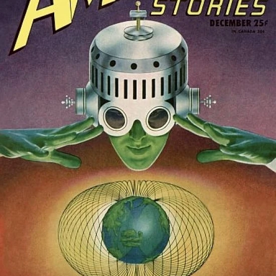 Vintage Sci Fi Amazing Stories The Land Of Kui Poster Print (24 x 36) | Дом и сад