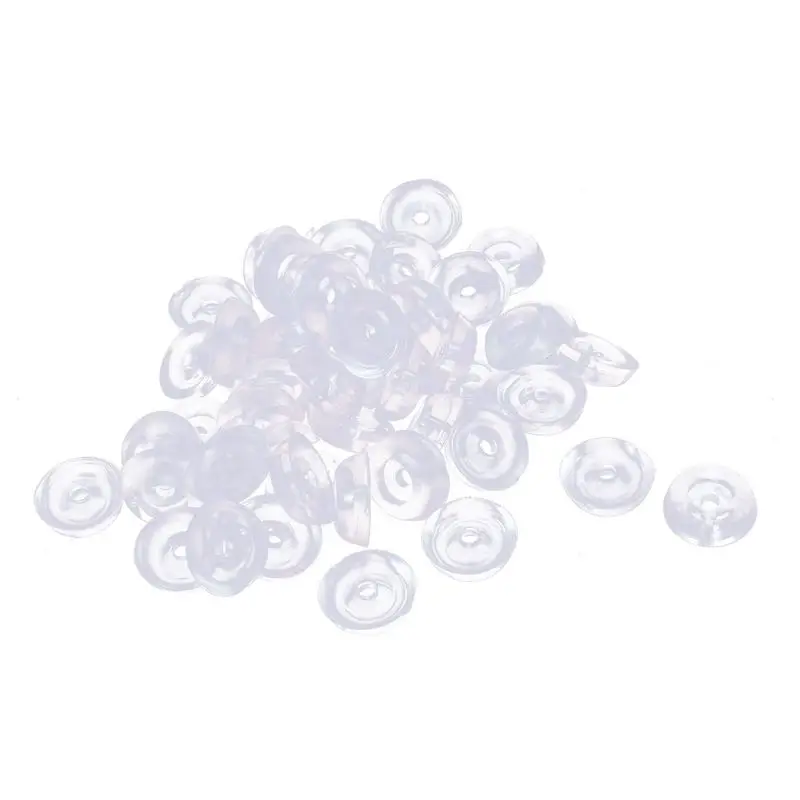 

50pcs Furniture Table Chair Leg Protectors Feet Padded Rubber 17mm x 6mm