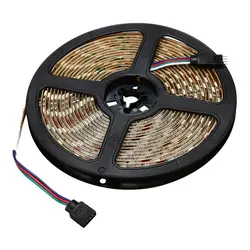 5 м/16,4 футов Smd 5050 Rgb 300 Led Цвет Изменение Комплект с гибкой полосы света + 44 Ключ ИК дистанционное управление питание