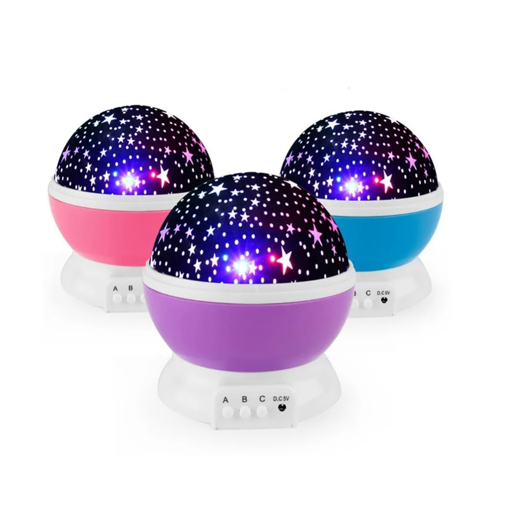 

LED Night Light Starry Sky Magic Star Projector Moon Lamp Battery USB Kids Gifts Children Bedroom Lamp Projection Lamp