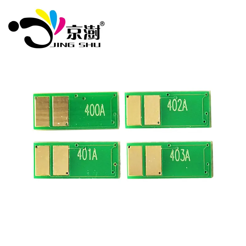 1 комплект чип картриджа с тонером CF400A CF401A CF402A CF403A для hp Цвет LaserJet Pro M252N M252DN МФУ M274n M277N M277DW принтер