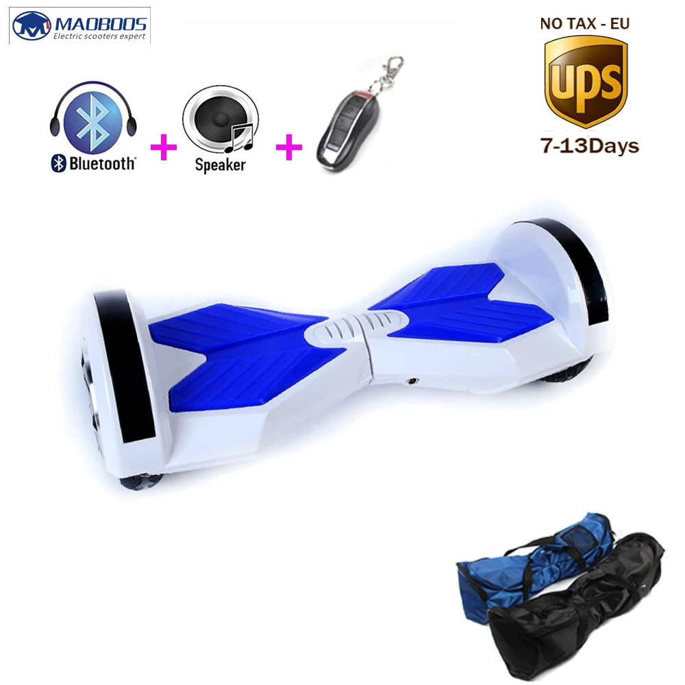 

8 Inch Hoverboard With Bluetooth Remote Key Led Light Electric Scooter Two Wheel Self Balance Skateboard Electric Hoverboard