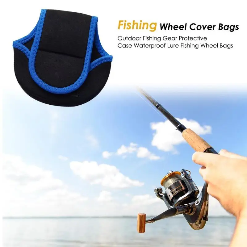 Baitcasting Fishing Reels Cover Protective Case Bait Casting Reel Wheel Pouch Lure Rock Fishing Gear Bags