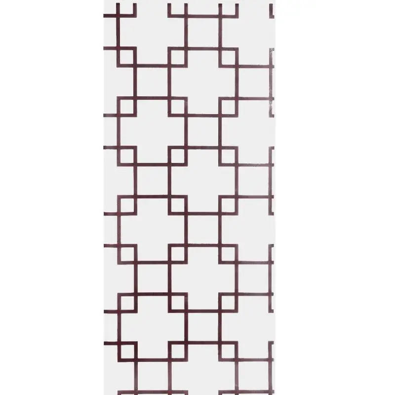 

Creative PVC Brown Lattice Window Sticker Window Stick Toilet Partition Glass Self-Adhesive Stickers Home Decoration