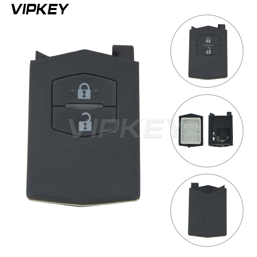 

Remotekey 2 buttons Remote key shell cover replacement one part of key case for Mazda 3 5 6