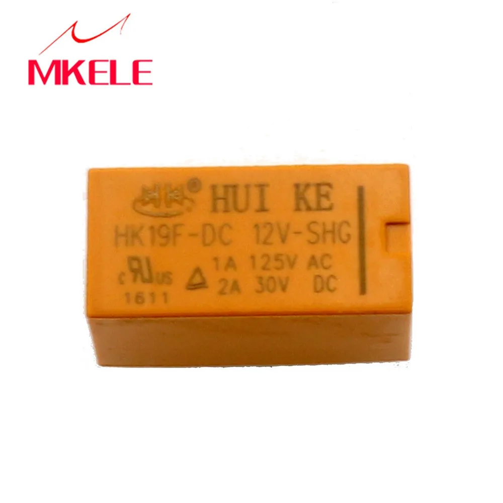 5 шт./10 шт. для Dc 12 В Shg катушки Dpdt 8 Pin 2no 2nc Мини реле питания Pcb типа hui Ke Mk-hk19f-dc 12 В