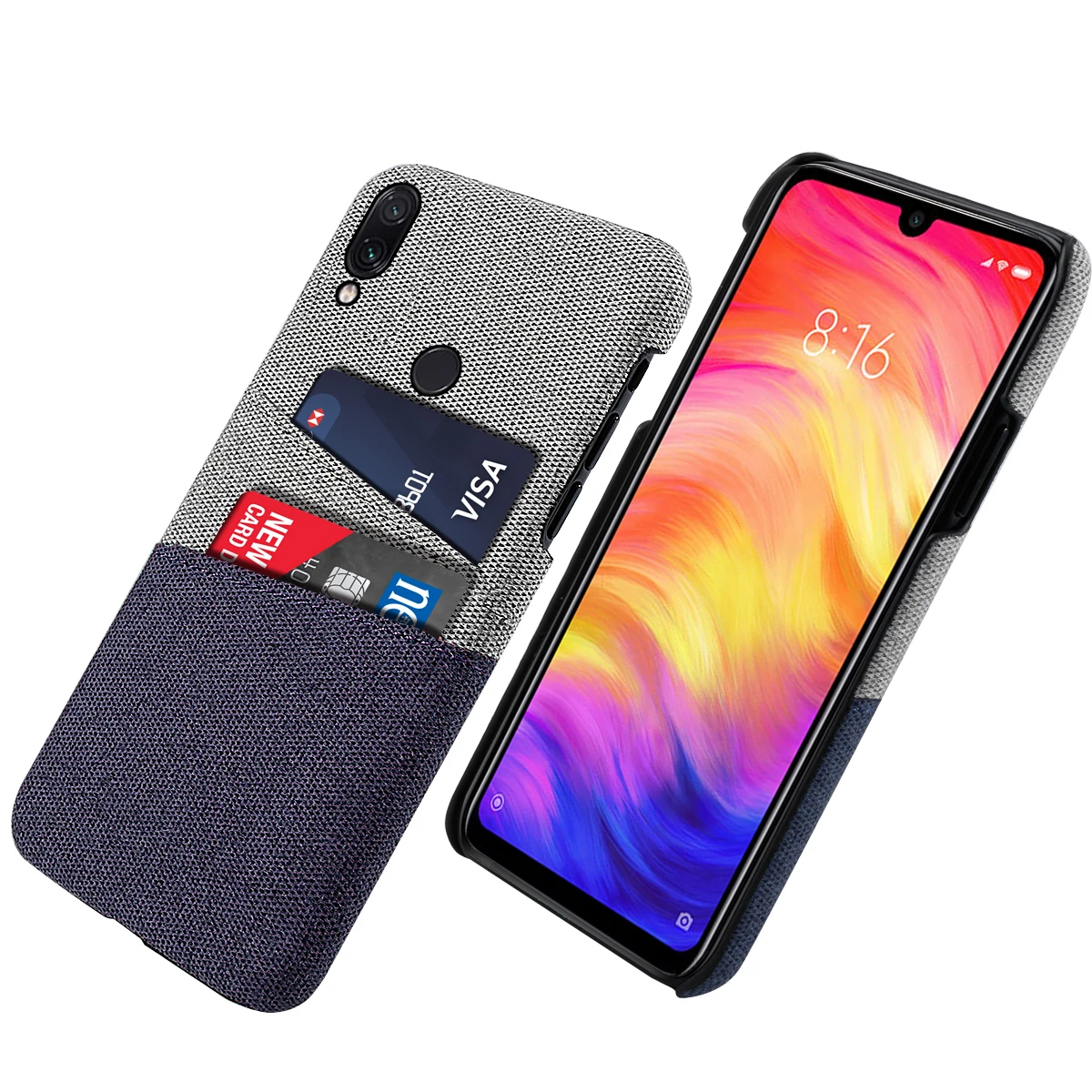 Для Xiaomi Redmi Note 7 Pro Чехол Ультра Тонкий Жесткий ПК защитная одежда крышка с 2 слоты