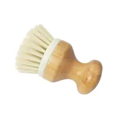 מטבח נקי מברשת גאדג 'ט במבוק ידית מברשות ניקוי Scourer מחבת צלחת קערת סיר מברשת ביתי אביזרי ניקוי כלים(China)