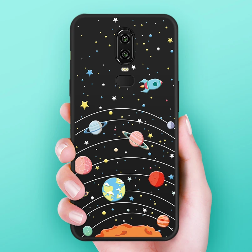 Силиконовый чехол для Oneplus 6 мягкий милый мультяшный животные One Plus Origina