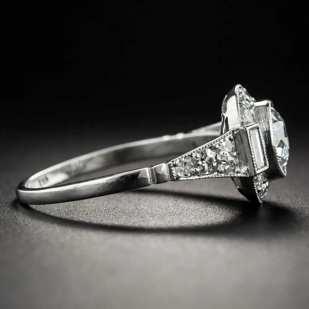 Классическое роскошное Настоящее твердое 925 пробы Серебряное кольцо, 3 карата, Круглый Муассанит, обручальное ювелирное изделие, подарок для женщин