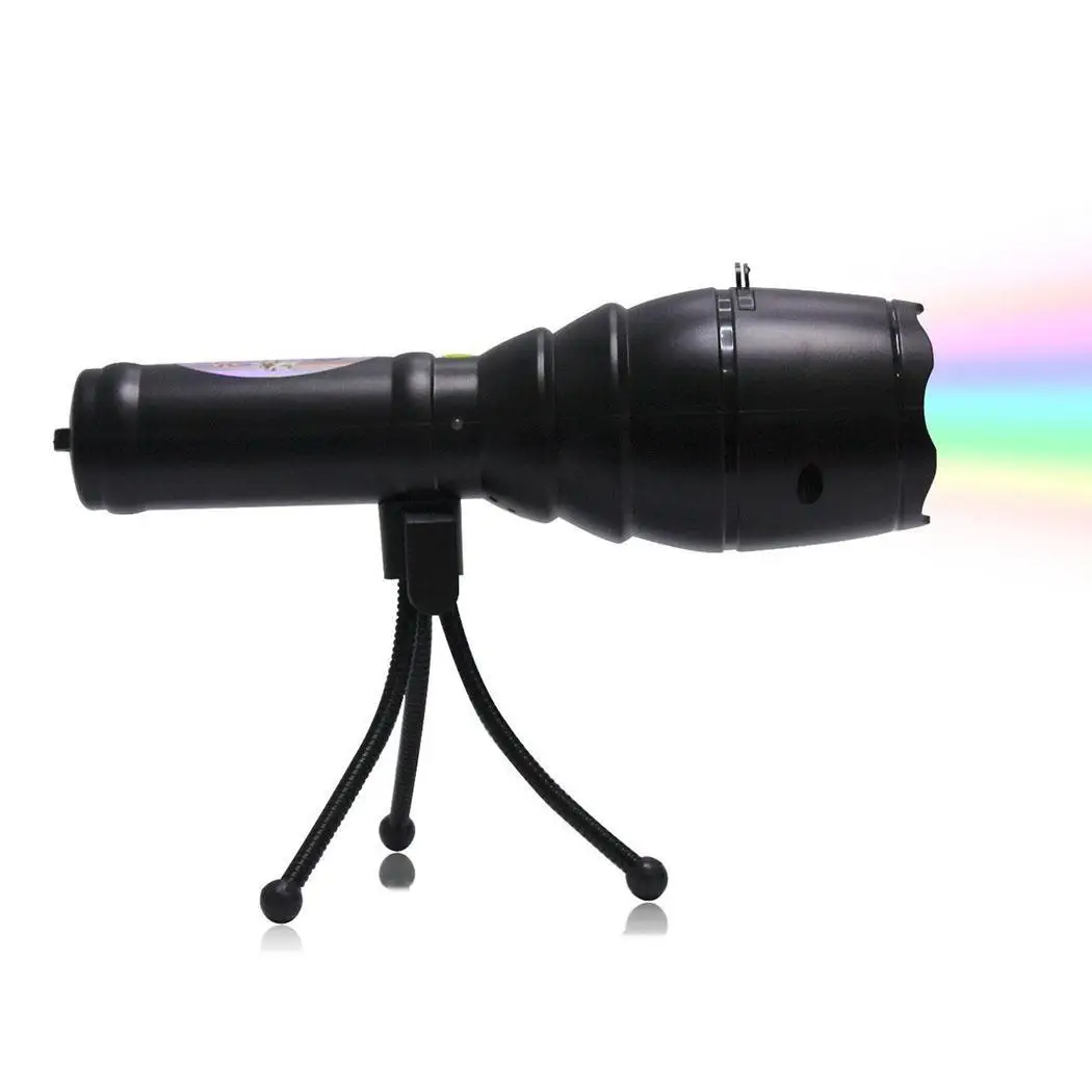 

12 Pattern Projection Flashlight Music Snowflake 2000mAh Lithium Battery Lights Christmas LED 2.5H 4W 8 Light
