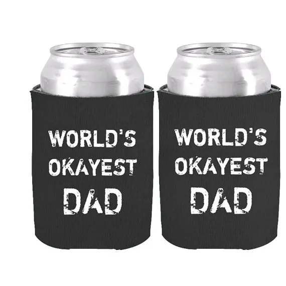 Cool Father's Day Gift of World's Okayes Can Coolers Customized Dad