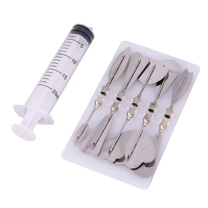 

10Pcs 3D Jelly Needles Cake Decorating Tools Jelly Cake Gelatin Pudding Nozzle Syringe Home Amazing DIY Art Needles Tool