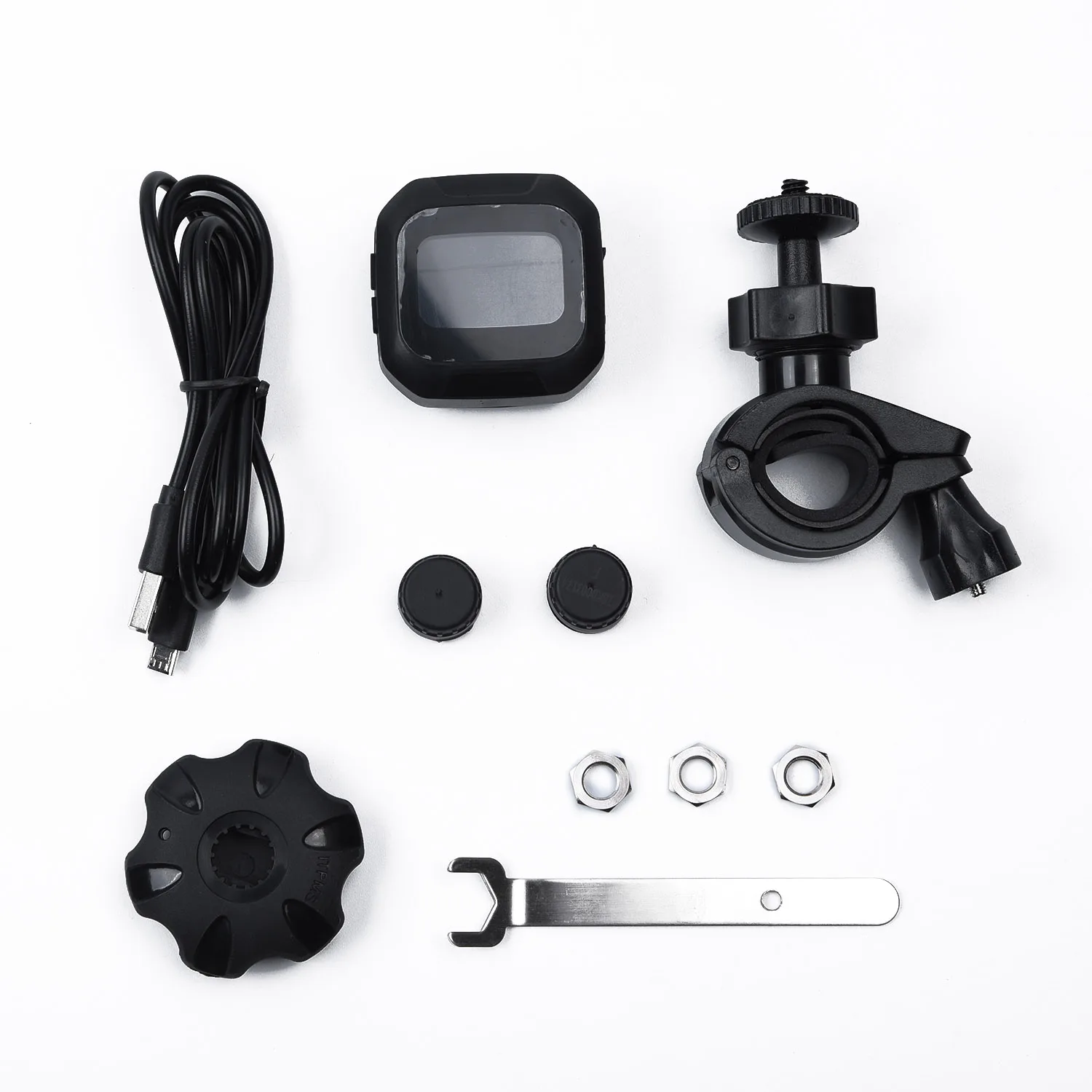 

Motorcycle TPMS Tire Tyre Pressure Gauge Monitor System W/ Sensor Waterproof LCD