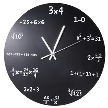 Настенные часы акриловые математические формулы часы для гостиной, офиса, дома Diy украшения настенные часы современный дизайн