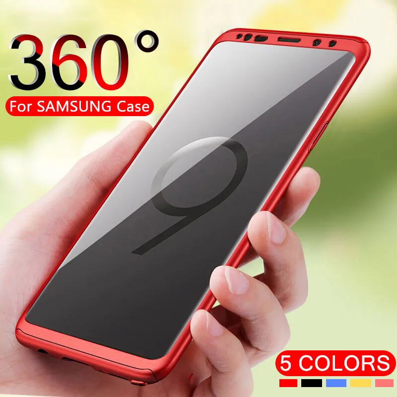 

GVU Luxury 360 Degree Full Cover Phone Case For Samsung Galaxy S9 S8 Plus Shockproof Cover For Samsung Note 8 S8 S9 Plus Case