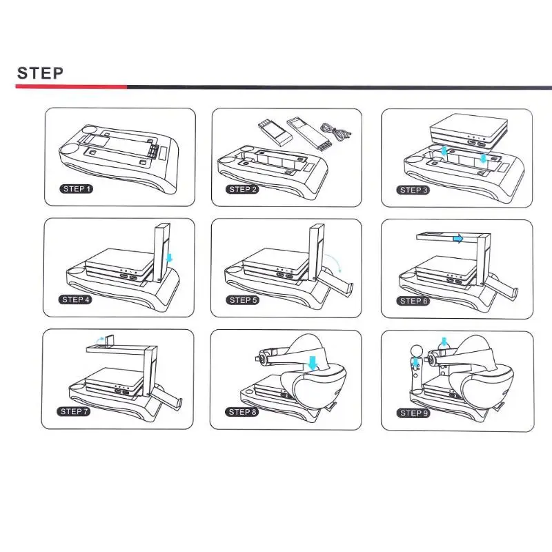  1Pcs Game Accessories Gamepads Charging Dock Station Stand Holder with LED Indicator for PS4 VR PS 