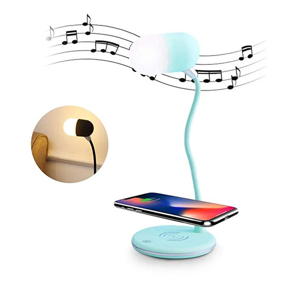 Многофункциональная СВЕТОДИОДНАЯ Настольная лампа с Bluetooth динамиком и