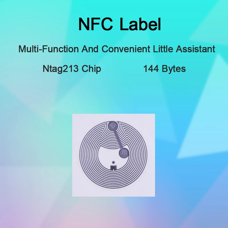 

1PCS Eseye NFC TAG Sticker 13.56MHz ISO14443A NTAG 213 Key Tags llaveros llavero Token Patrol Label RFID Tag Badge