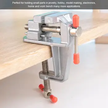 

Professional Mini Plain Jewelry Vise Clamping Device Universal Table Workbench Clamp Jewelry Model DIY Repair Making Tools