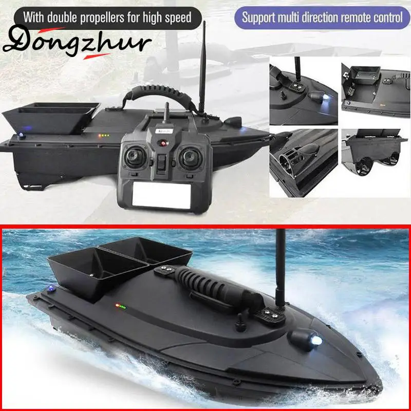 

Remote Control Mini Fast Electric RC Fishing Boat Fish Finder 2kg Bait Boat Loading 2pcs Tanks with Double Motors Sea Fishing