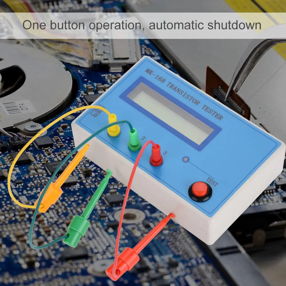 Тестер емкости MK-168 Транзистор тестер ESR измеритель диода Триод сопротивление емкости ESR RLC NPN PNP MOS метр