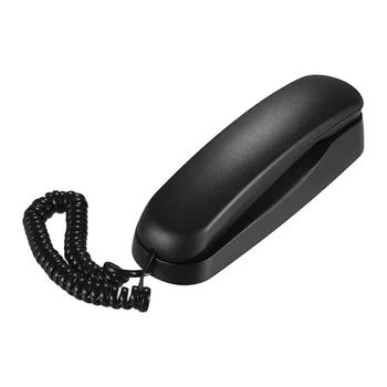 

Mini Desktop Corded Landline Phone Fixed Telephone Wall Mountable Supports Mute/ Pause/ Hold/ Reset/ Flash/ Redial Functions