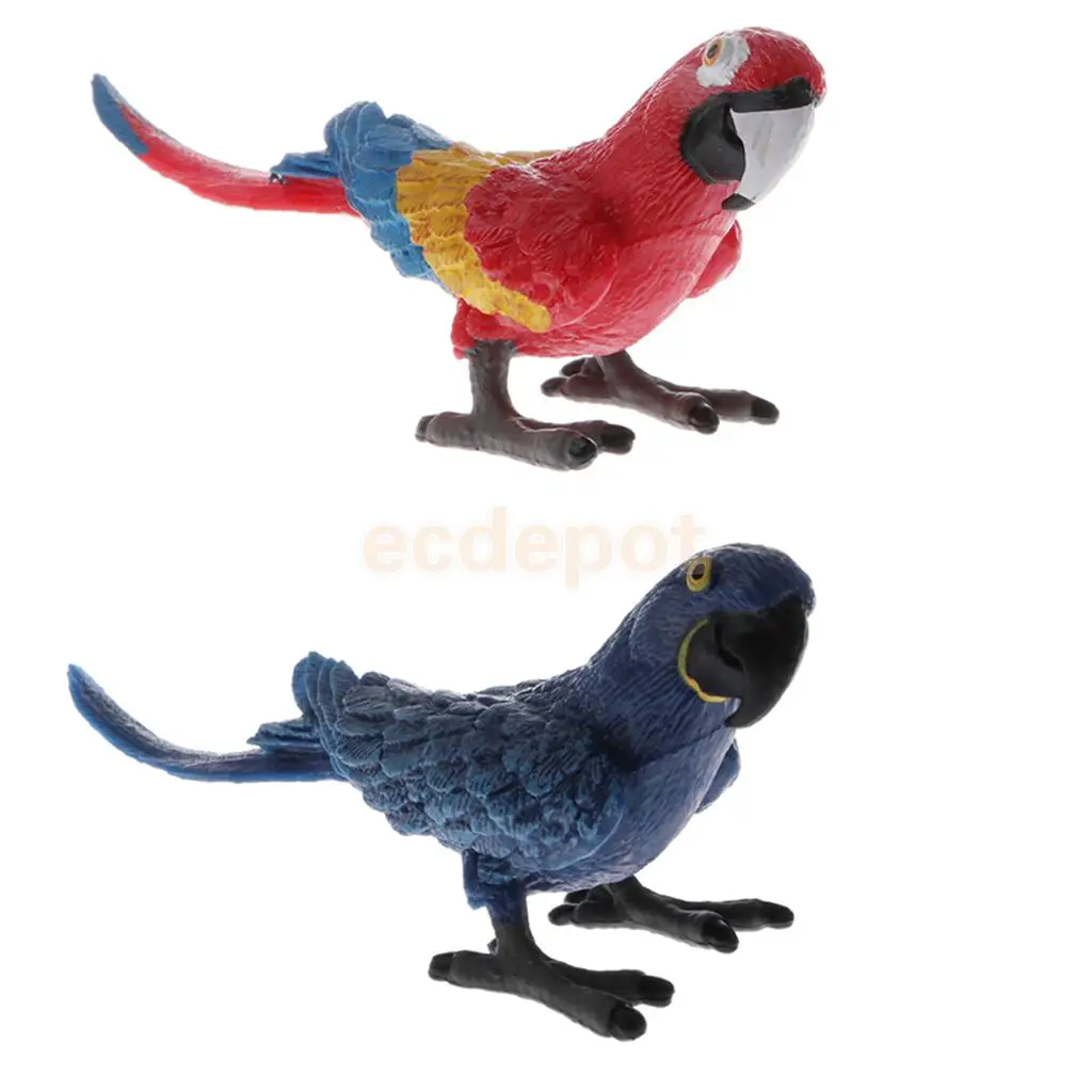 

Lifelike Bird Ornament Figurine 7cm Parrot Model Toys Statue Garden Lawn Sculpture Kids Toy Shelf Display
