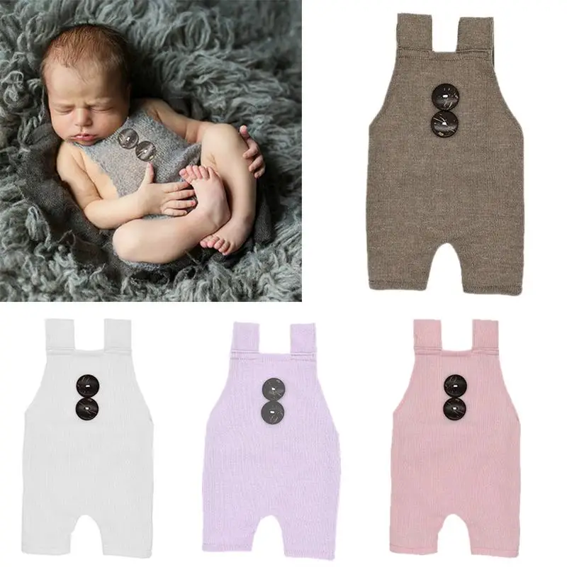 

Newborn Hundred Days Photo Props Clothing Coconut Buckle Rompers Baby Clothing And Accessories Photo Studio Shooting Tools