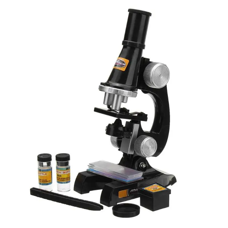 

Microscope Kit Lab 100X 200X 450X Home School Science Educational Toy Gift Refined Biological Microscope for Kids Child