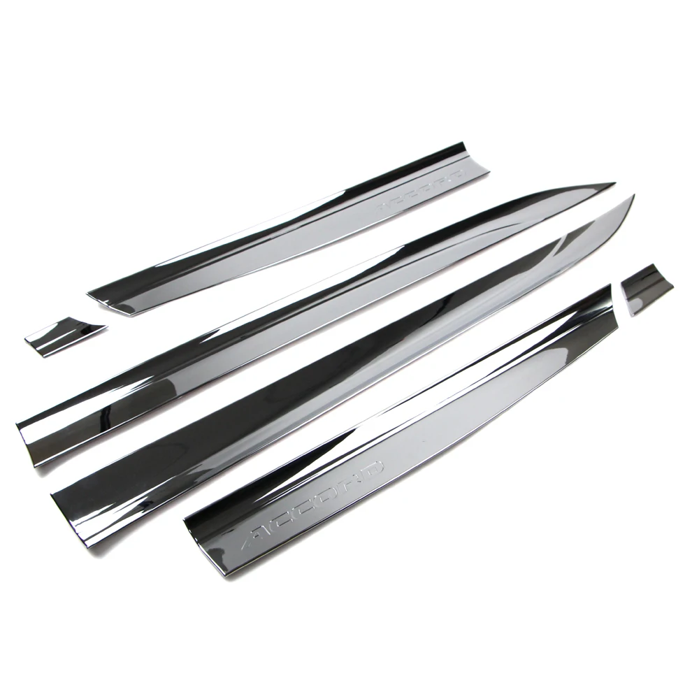 US $125.34 For Honda Accord 2018 2019 Car Body Abs Chrome Door Side Cover Molding Trim Strip Exterior Guard 6pcs