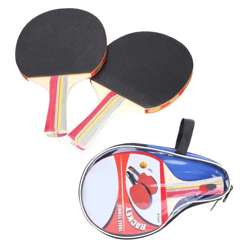 

2pcs Table Tennis Rackets Set Lightweight Powerful Ping Pong Paddle Bat Table Tennis Bat Table Tennis Equipment