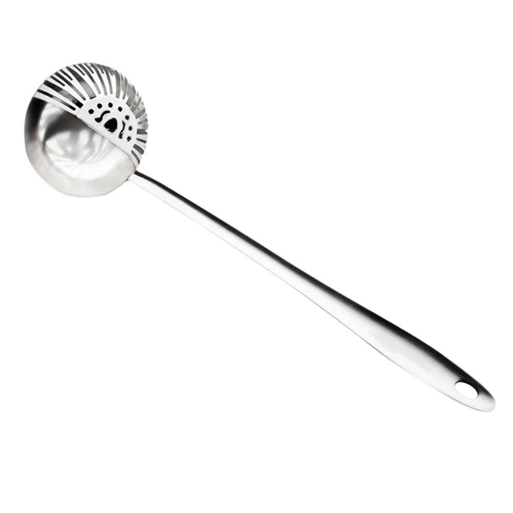 

Stainless Steel Soup Ladle 2 in 1 Hot Pot Skimmer Colander Strainer Filter Long Handle Multi Function Kitchen Cooking Tools