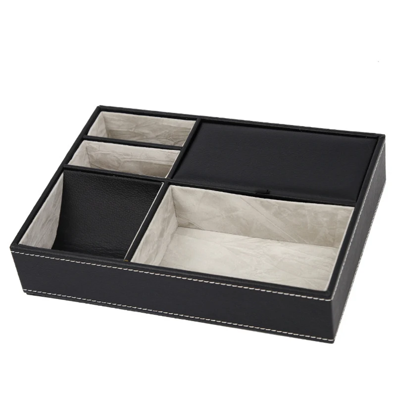 

5 Mixed Slots Watch Box Elegant Multifunctional Watch Display Box Jewelry Storage Organizer For Watches