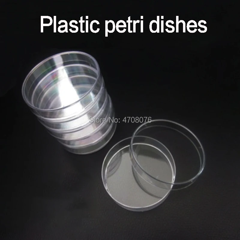 

PS Petri dishes with cover Sterile Plastic culture dish Cultural Petri dish Lab glassware for lab tests dia 60mm 10sets/pack