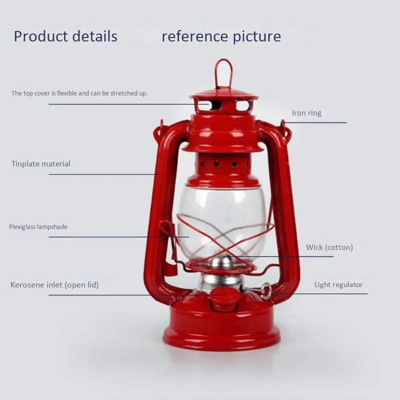 Ретро Классические керосиновые лампы фонари фитиль Портативные Огни украшение