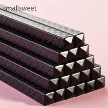 Прочные без краски противоскользящие черные палочки для Суши Палочки для еды набор многоразовых палочек для еды