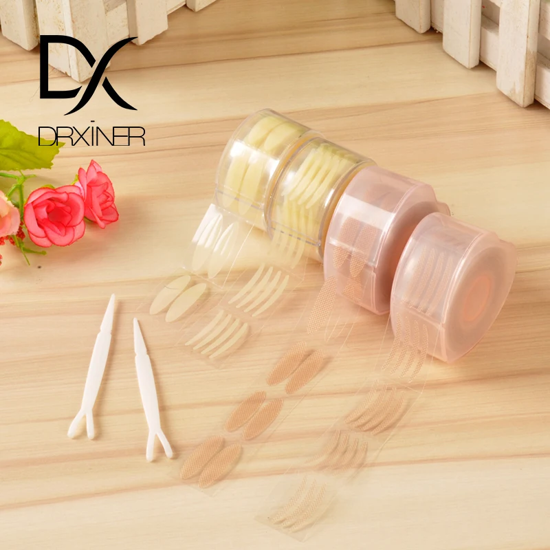 

600pcs S/L Makeup Clear Gray Beige Eyelid Stripe Big Eyes Invisible Double Fold Eyelid Shadow Tape Sticker Beauty Tool