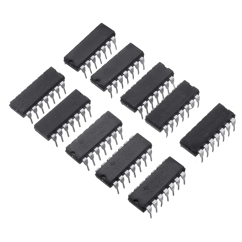 Инвертирующий триггер Schmitt SN74HC14N 74HC14 10 шт. микросхема DIP-14 | Электроника