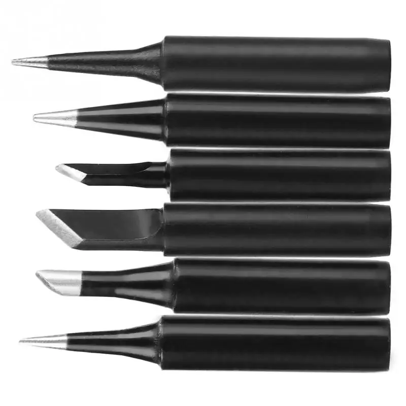 

6pcs Lead-Free Soldering Iron Tips Set for 936 937 Welding Station Replacement Tool Kits New