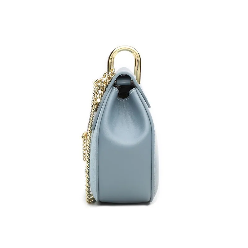 LUYO Saddle Famous Brand Luxury Handbags Women Bags Designer Genuine Leather Bag High Quality Shoulder Bag Small Chain Bag Sac