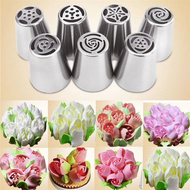 

1 Pc Russian Icing Piping Nozzles Tips Sugarcraft Cake Decorating Pastry Tool Set