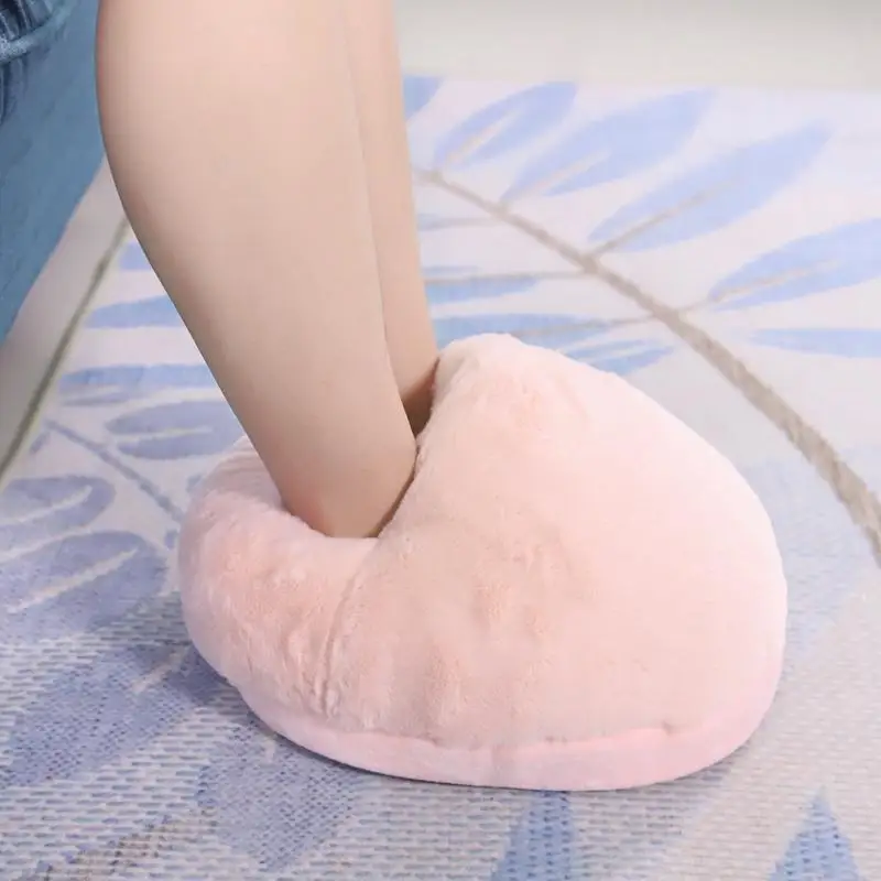Detachable USB Electric Foot Warmer Feet Heating Boot Heater Shoes Heating Pad