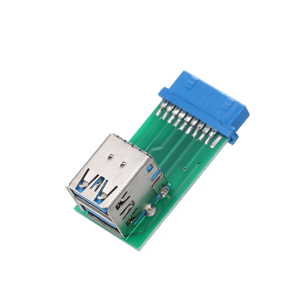 Двойной USB 3 0 Type A адаптер материнской платы 20Pin/19Pin адаптер|Компьютерные кабели и
