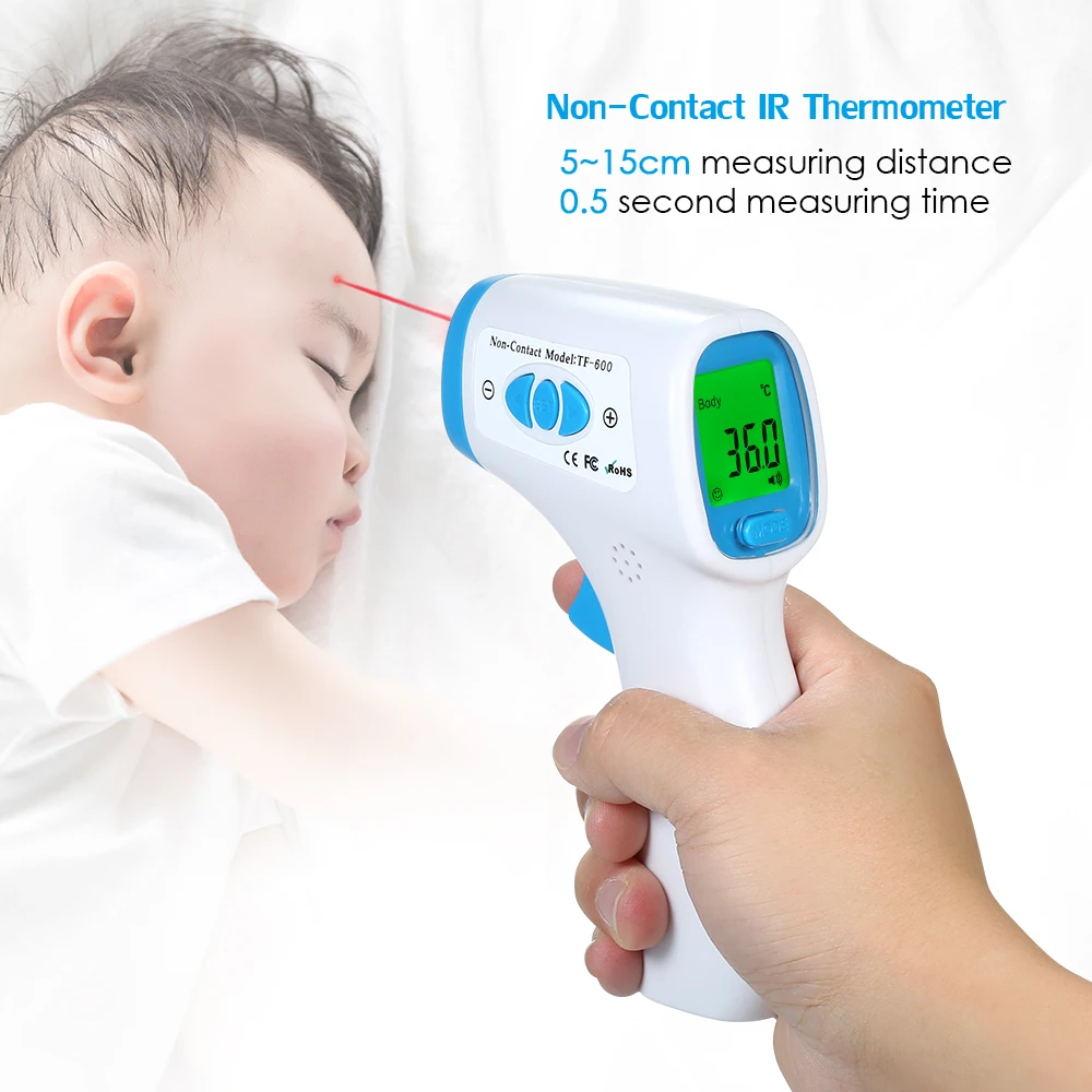

2 in 1 Non-Contact IR Infrared Body Surface Thermometer Handheld Digital Backlight LCD Temperature Meter Tester