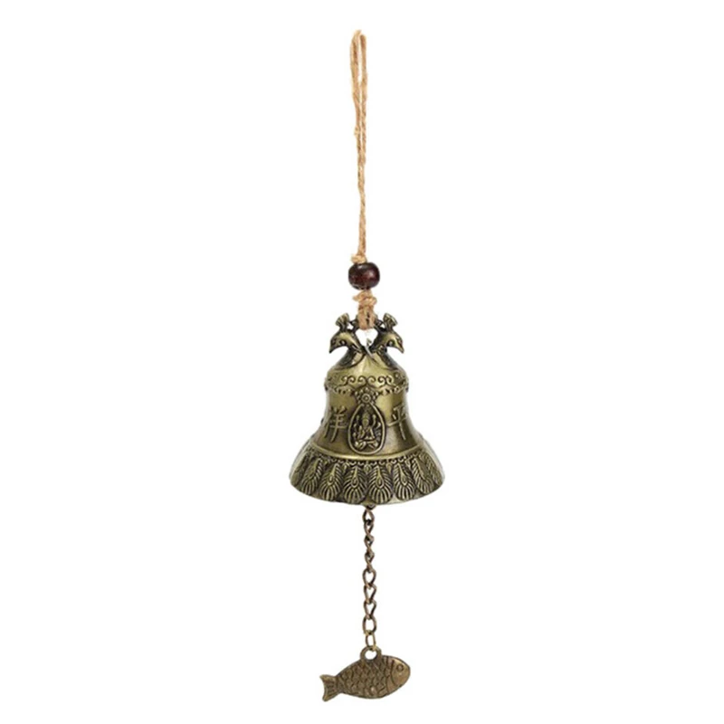 

Metal Peacock Bell Wind Chimes Home Shop Safety Protection Decorative Pendant
