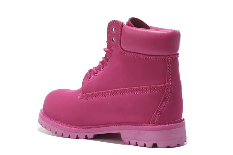 Fille Femmes Timberland Rue Foncé 10061 slip Moto Rose Bottes Chaussures Voyantes En Extérieure Casual Aucun Cuir Femme Cheville Martin FqdPq4