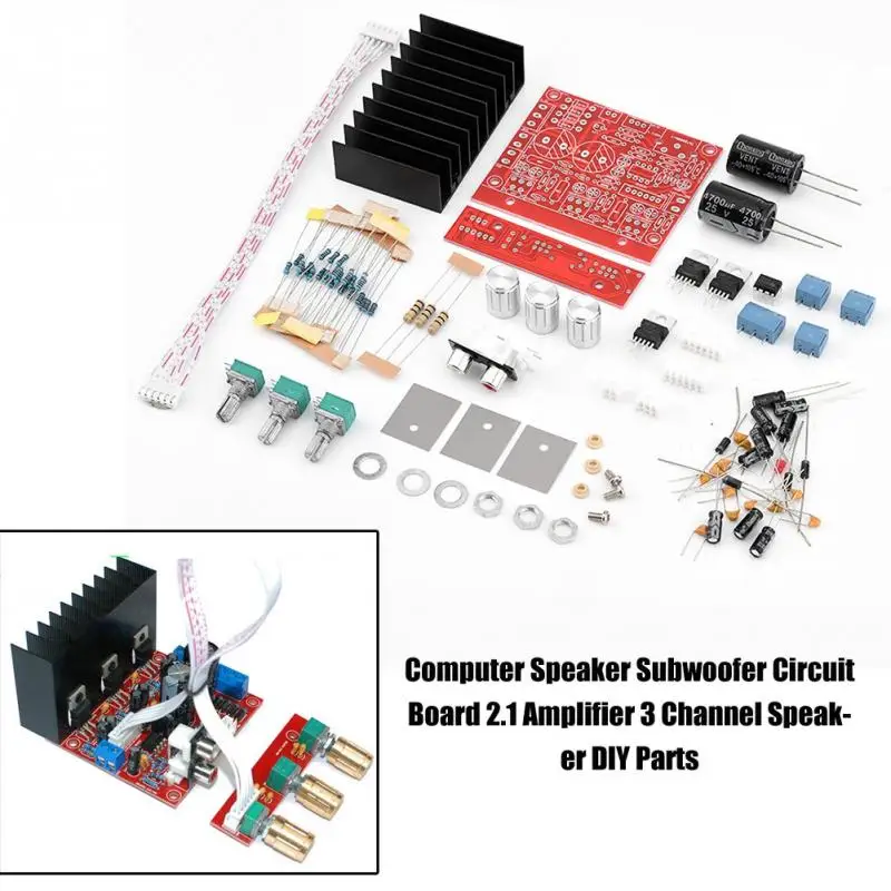 

New TDA2030A Computer Speaker Subwoofer Circuit Board 2.1 Amplifier 3 Channel Speaker DIY Parts Kit