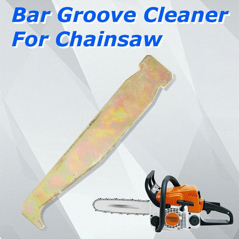 DWZ Newest Chainsaw Guide Bar Rail Groove Cleaner Cleaning Tool Fits